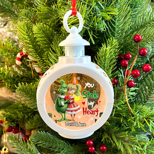 You Stole My Heart, Personalized 05HUTN121023 LED Light Ornament, Christmas Gift For Couple - Ornament - GoDuckee