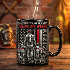 Hero Firefighter Daddy Coffee Mug - Personalized Gifts For Dad 02PADH150526 - Coffee Mug - GoDuckee