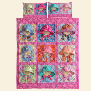 Sunbonnet Sue Quilt Bed Set 09qnqn041124 Gifts For Girl - Blanket - GoDuckee