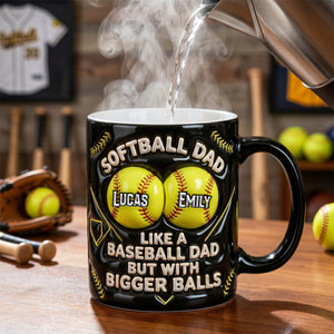 Softball Dad Magic Mug - Personalized Gifts For Dad 02TGDH050526 - Coffee Mug - GoDuckee