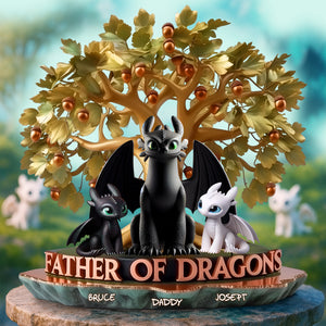 Dragon Dad Acrylic Plaque - Personalized Gifts For Dad 04TGLU060525 - Shaped Plaques - GoDuckee