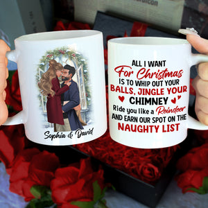 Earn Our Spot On The Naughty List, Personalized 01NATN071123DA Coffee Mug - Coffee Mug - GoDuckee
