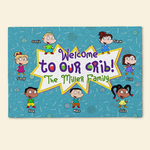 Personalized Gift For Family Welcome To Our Crib 01NAHN190124TM - Doormats - GoDuckee