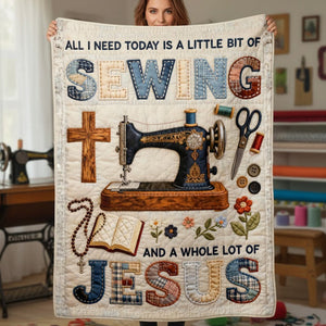 Jesus And Sewing Blanket - Gifts For Christians 01patn251225 - Blanket - GoDuckee