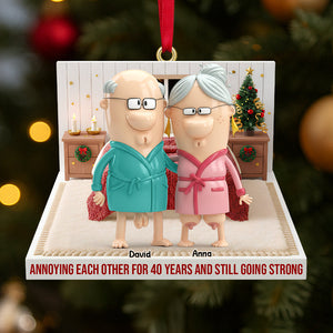 Personalized Funny Gifts For Old Couple Christmas Ornament 03natn021125 - Ornament - GoDuckee