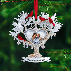 Cardinal Memory Custom Photo Ornament - Personalized Memorial Gift For Loved Ones 01TGLU180825 - Ornament - GoDuckee