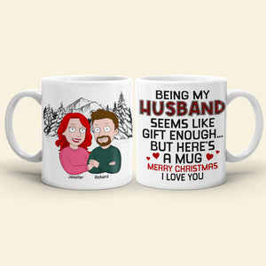 Merry Christmas I love You- Personalized Coffee Mug- Christmas Gift For Couple-Couple Coffee Mug-06naqn221123hh - Coffee Mug - GoDuckee