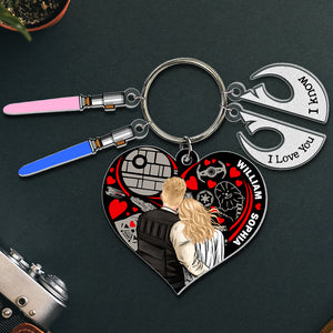 Personalized Gifts For Couple Keychain 03NADT060624HH - Keychains - GoDuckee