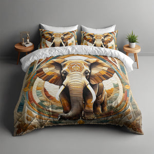 Personalized Gifts For Elephant Lover Quilt Bed Set 04HUMH170125 - Blanket - GoDuckee
