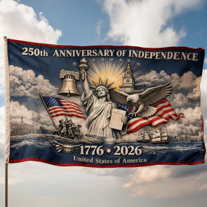 America 250th Anniversary House Flag - Personalized Gifts 04dtdt250226 - Flag - GoDuckee