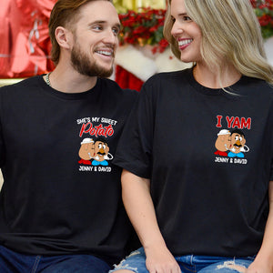 She's My Sweet Potato - I Yam, Personalized 03NATN091223 Couple Shirts, Valentine's Day Gifts, Couple Gift - Shirts - GoDuckee