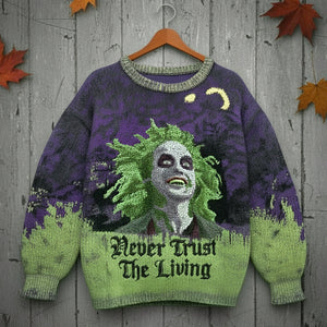 Fun Horror Anti Social Ugly Sweater, Personalized Gifts For Horror Fans 01qhtn080925 - AOP Products - GoDuckee