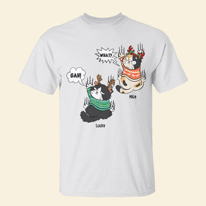 Grumpy Cat, Gift For Cat Lover, Personalized Shirt, Cat Scratching Shirt, Christmas Gift - Shirts - GoDuckee