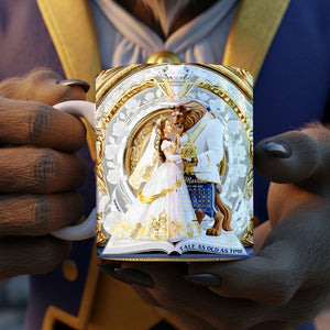 Love Story Couple Mug Personalized Gifts For Couple 02TGDT230625 - Coffee Mug - GoDuckee