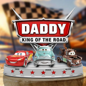 King Of The Road Acrylic Plaque Personalized Gifts For Dad 02OHDT280525 - Shaped Plaques - GoDuckee