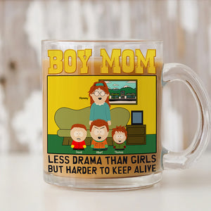 Cute Magical Mom Clear Glass Mug - Personalized Gifts For Mom 01QHQN040425 - Clear Glass Mug - GoDuckee