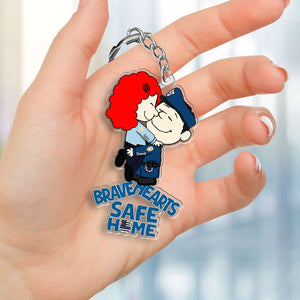 Personalized Gifts For Couple Keychain Police Couple 052OHMH180125HG - Keychains - GoDuckee