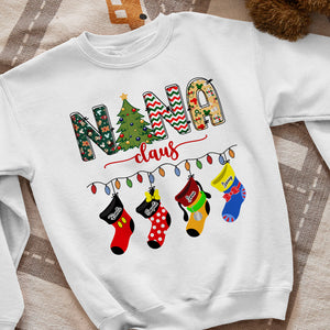 Family Socks, Personalized Nana Claus Shirt, 02NATN161023 - Shirts - GoDuckee