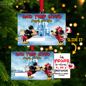 Personalized Gifts For Couple Wooden Slider Ornament 01qhtn181024 - Ornament - GoDuckee