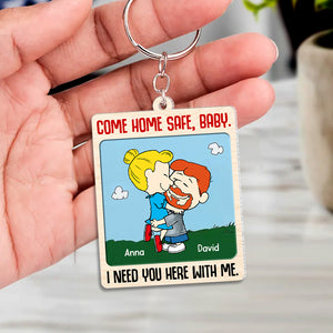 Personalized Gifts For Couple Keychain 03ohtn060125hg I Need You Here With Me - Keychains - GoDuckee
