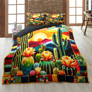 Catus Quilt Bed Set 041hutn210125 - Blanket - GoDuckee