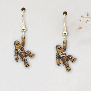 Funny Hanging Galactic Characters Earrings - Personalized Gifts For Movie Fans 05QHDT110725 - Earrings - GoDuckee