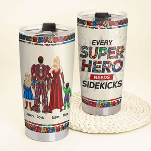 Every Super Family Need Sidekicks Personalized Tumbler - Tumbler Cup - GoDuckee