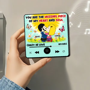 Personalized Gifts For Cartoon Lover Music Fridge Magnet Missing Piece Couple 01XQDT271224HG - Fridge Magnet - GoDuckee
