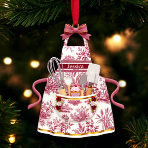 Baking Apron Ornament - Personalized Gifts For Cooking Lovers 01pglu071125 - Ornament - GoDuckee