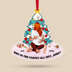 Why is the carpet all wet ? Personalized Xmas Ornament for Movie Couples 03hthn141123hh - Ornament - GoDuckee
