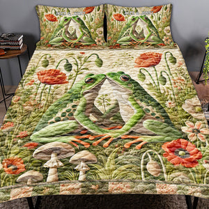 Frog Couple Lover Quilt Bedding Set Special Line 03XQMH080125 - Blanket - GoDuckee