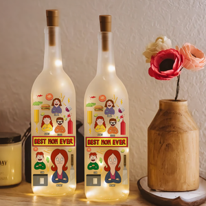 Personalized Gifts For Mom Bottle Lamp 01topu140225hg Best Mom Ever - Bottle Lamp - GoDuckee