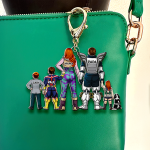 Personalized Gifts For Family Keychain Anime Family 01QHHU260225HH - Keychains - GoDuckee