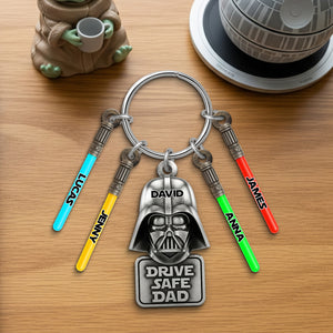 Drive Safe Dad Acrylic Tag Keychain - Personalized Gifts For Dad 01natn290525 - Keychains - GoDuckee