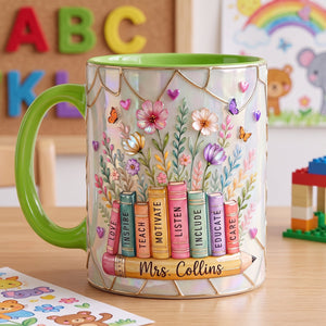 Nuturing Teacher Accent Mug - Personalized Gifts For Teacher 06QHLU220726