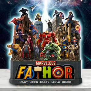 Hero Force Dad Acrylic Plaque - Personalized Gifts For Dad 03HULU220525 - Shaped Plaques - GoDuckee