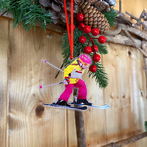 Custom Photo Skiing Player, Personalized Ornament, Gifts For Skiing Player - Ornament - GoDuckee