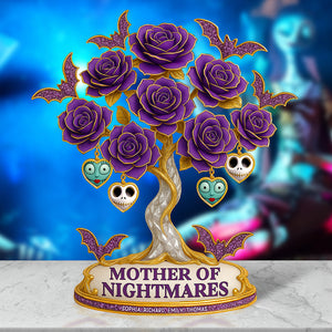 Mom Flowers Acrylic Plaque - Personalized Gifts For Mom 03ohqn240425 - Shaped Plaques - GoDuckee