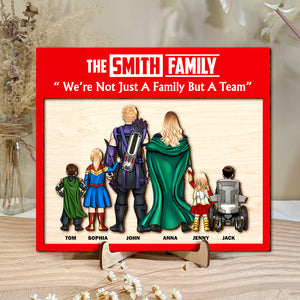 Personalized Gifts For Family Wood Sign We're Not Just A Family But A Team 05hutn210224pa - Wood Signs - GoDuckee