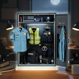 Police Personal Locker Light Box, Personalized Gifts For Police Office, Sheriff, Detective,... 01qhqn221225 - Light Box - GoDuckee