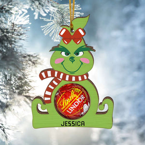 Cute Chocolate Holder, Personalized Wood Ornament, Unique Christmas Gifts, Christmas Tree Decorations, 04naqn251123 - Ornament - GoDuckee