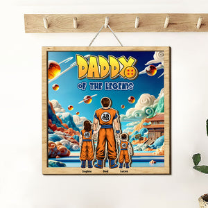 Personalized Gifts For Father Wood Sign Daddy of The Legends 022TOTI270324HH - Wood Signs - GoDuckee