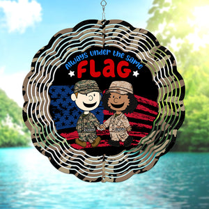 Personalized Gifts For Veteran Couple Wind Spinner 05toqn170125hg - Ornament - GoDuckee