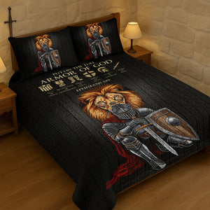 Armor of God Lion Warrior Personalized Qulit Bedding Set 01NADT070725 - Bedding Set - GoDuckee
