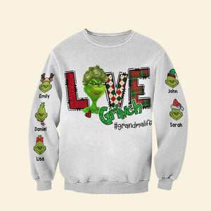 Gift For Family, Personalized 3D Shirt, Green Monster Kids Shirt, Christmas Gift 03NAHN120923 - AOP Products - GoDuckee