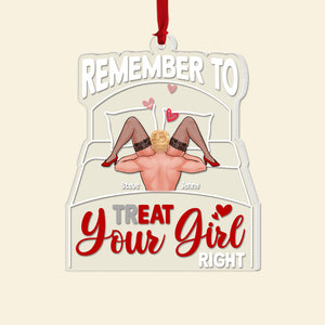 Romantic Couple, Love You Forever And Ever, Personalized Ornament, Couple Gifts, Gifts For Her, Gifts For Him - Ornament - GoDuckee