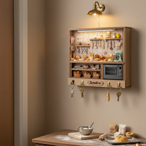 Bakery Wood Key Hanger - Personalized Gifts For Bakers 07hylu101225 - Wood Sign - GoDuckee