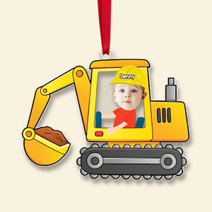 Custom Photo Gifts For Kids Acrylic Ornament, Construction Truck Lovers 01xqmh181124 - Ornament - GoDuckee