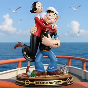 Funny Couple Acrylic Plaque Personalized Gifts For Couple 04NAQN050625-Homacus