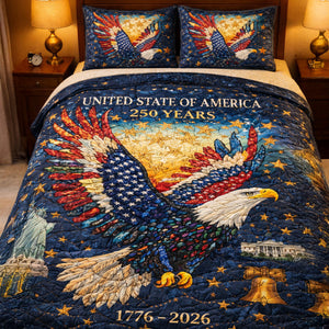 250th Anniversary Quilt Bedding Set Special Line - Gifts For Patriots 03hutn270126 - Bedding Set - GoDuckee